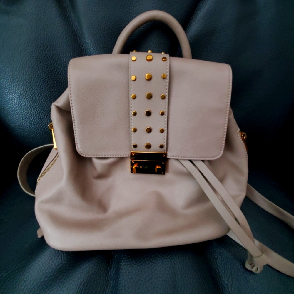 💝LOVE & LORE- light blush/mauve backpack, NWOT gold hardware